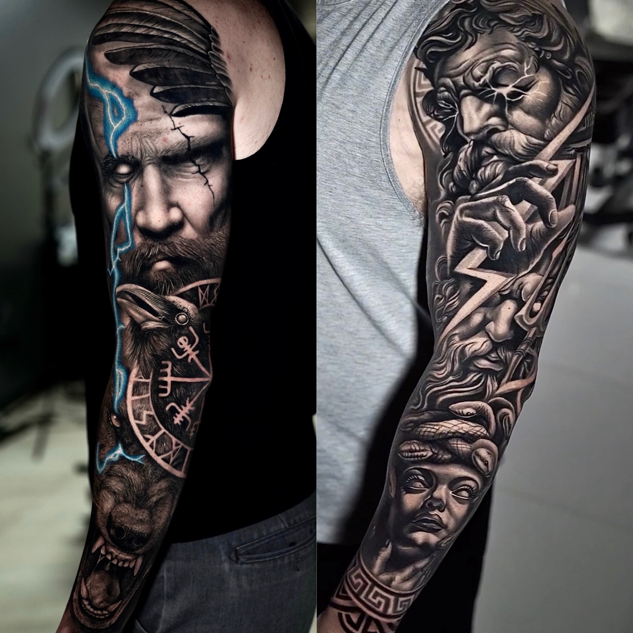 Black & Grey tattoo by Rafa